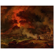 Tela "Eruzione del Vesuvio", opera di Pierre Henri de Valenciennes (1750-1819)