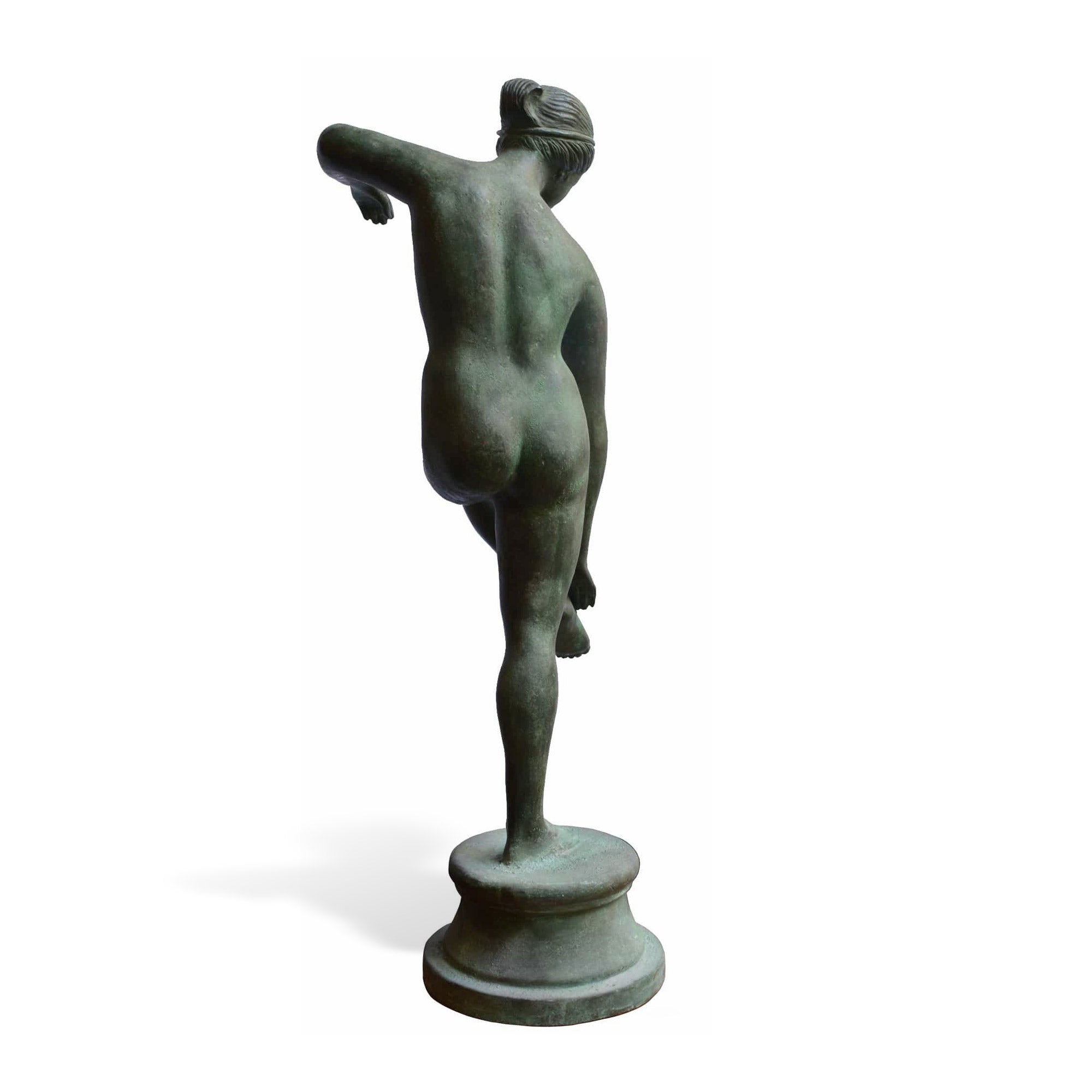 Statua in bronzo Venere Afrodite al bagno