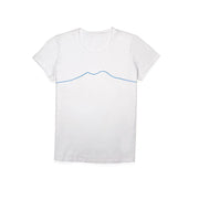 T-shirt in cotone con Vesuvio per donne